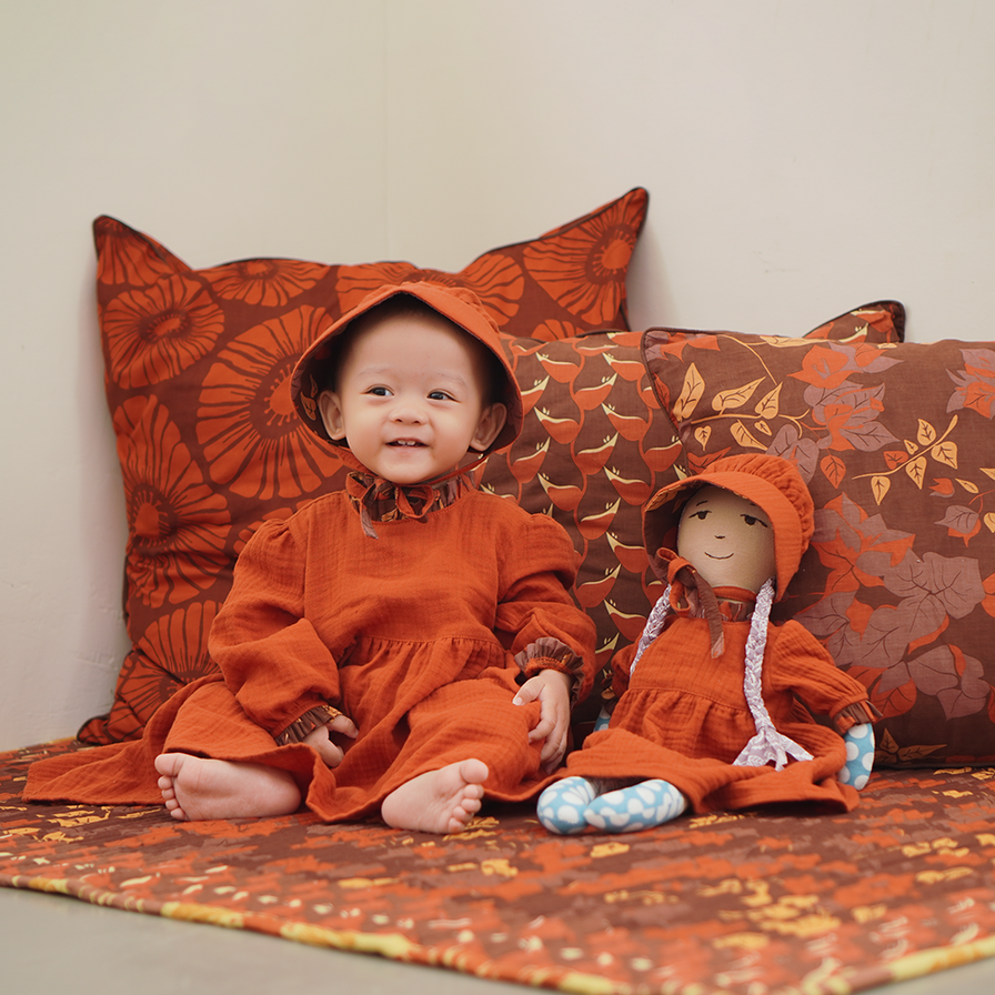 Prairie Dress Red, 5 sizes - SALE CLOTHING & KIDS