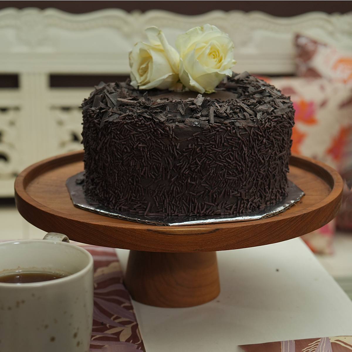 Teak Cake Stand