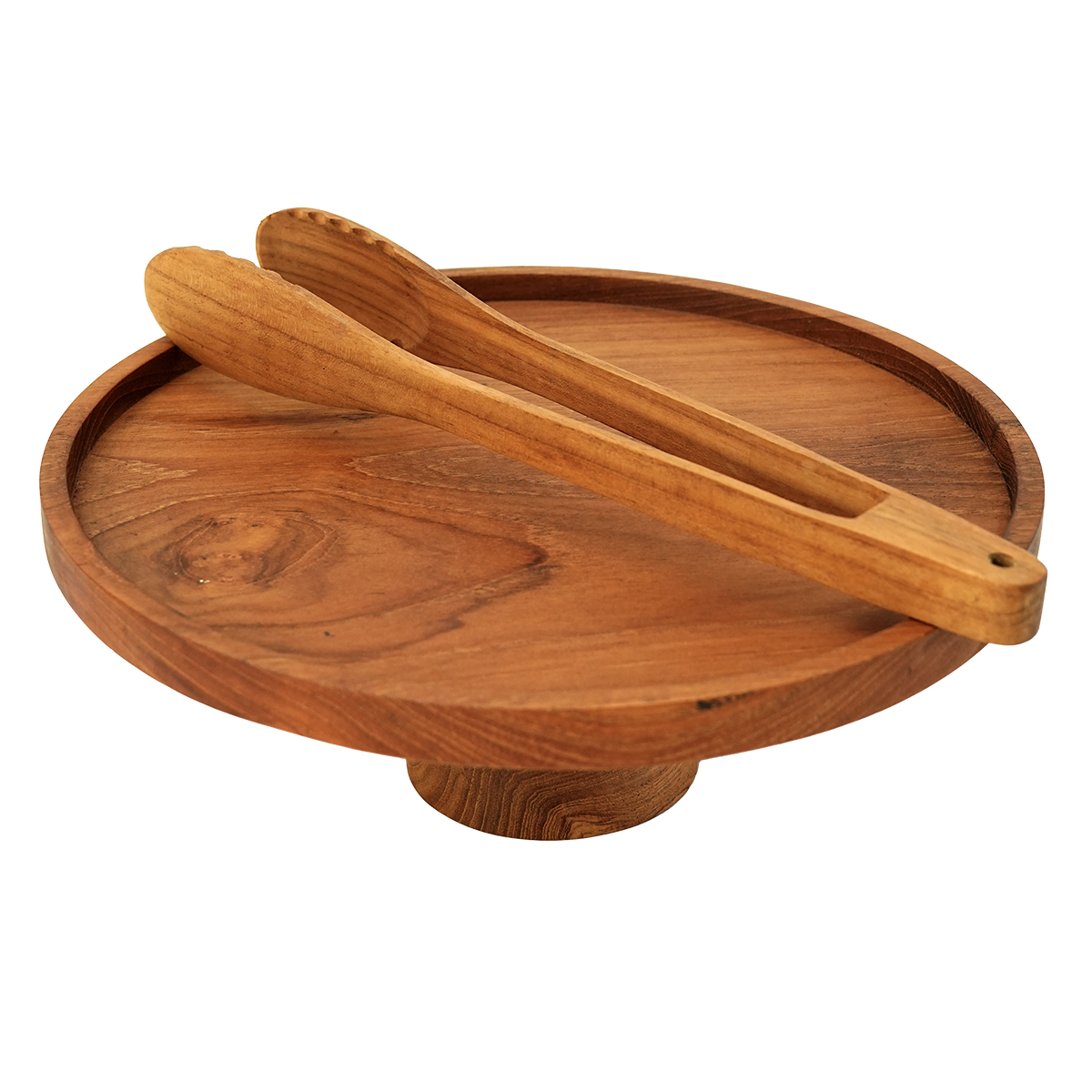 Teak Cake Stand