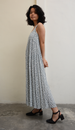 Ginkgo Grey Romantic Rayon Dress, 3 sizes