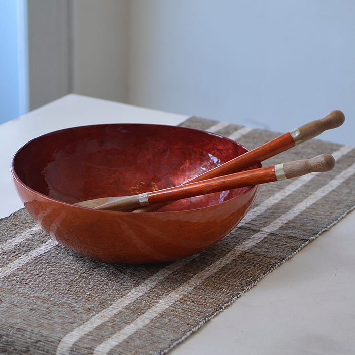 Spice Capiz Shell Salad Bowl