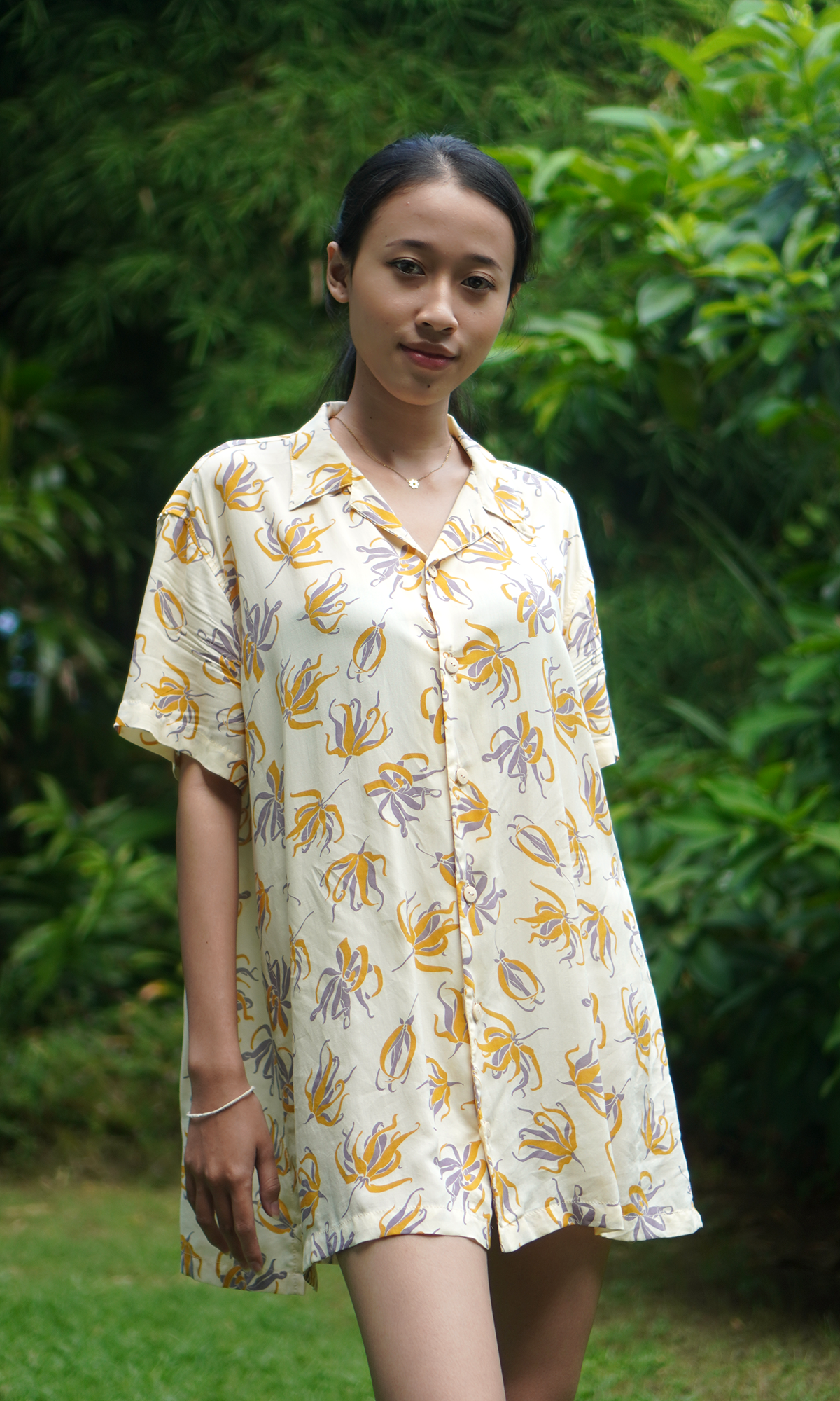 EcoDeluxe Ylang Ylang Dark Hawaiian Swing Top, 2 sizes - sale clothing & kids