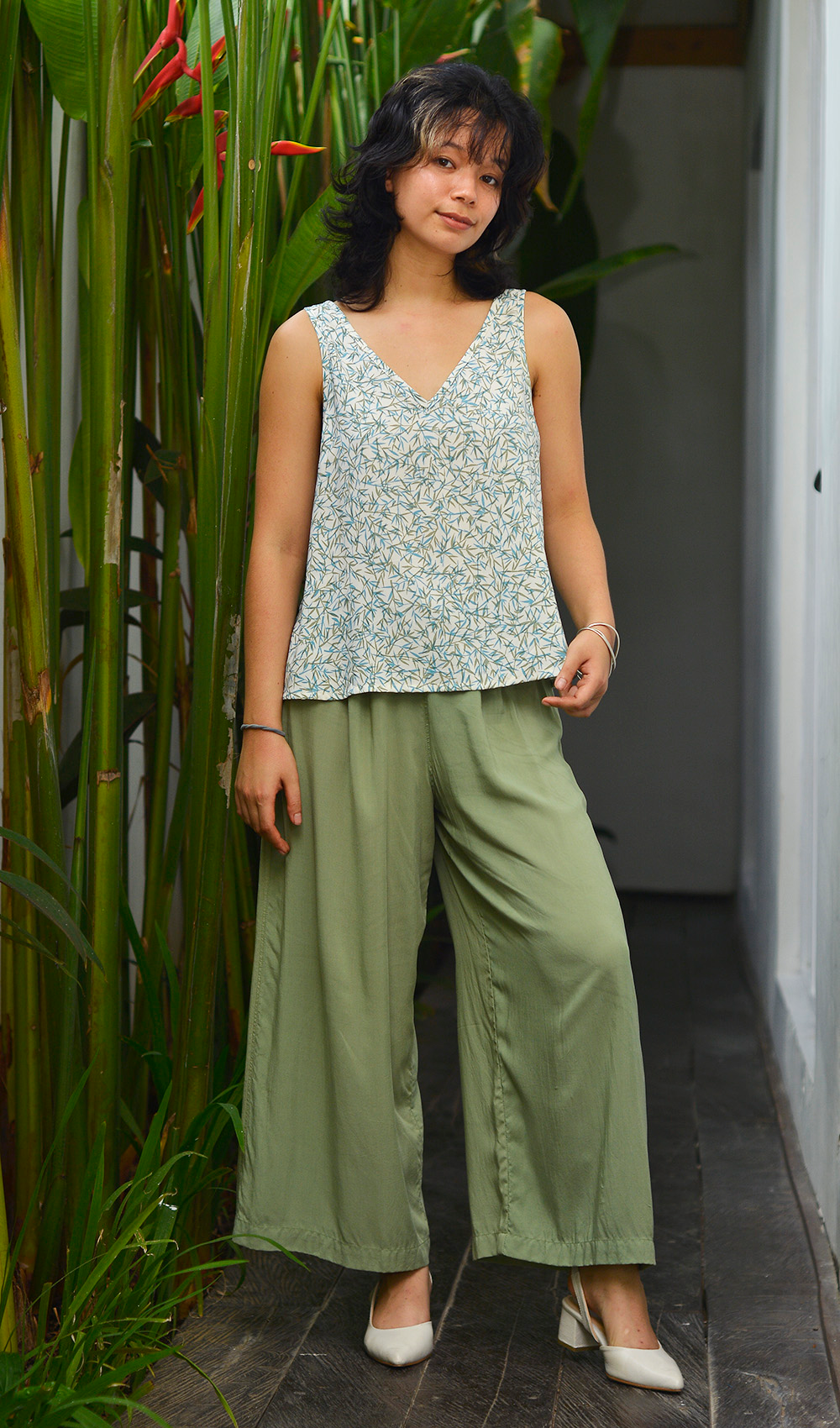 Bamboo Blue Semi-Swing Top, 2 sizes - SALE CLOTHING & KIDS
