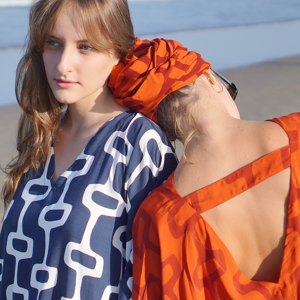 Space Indigo EcoDeluxe Kaftan Dress, 1 size