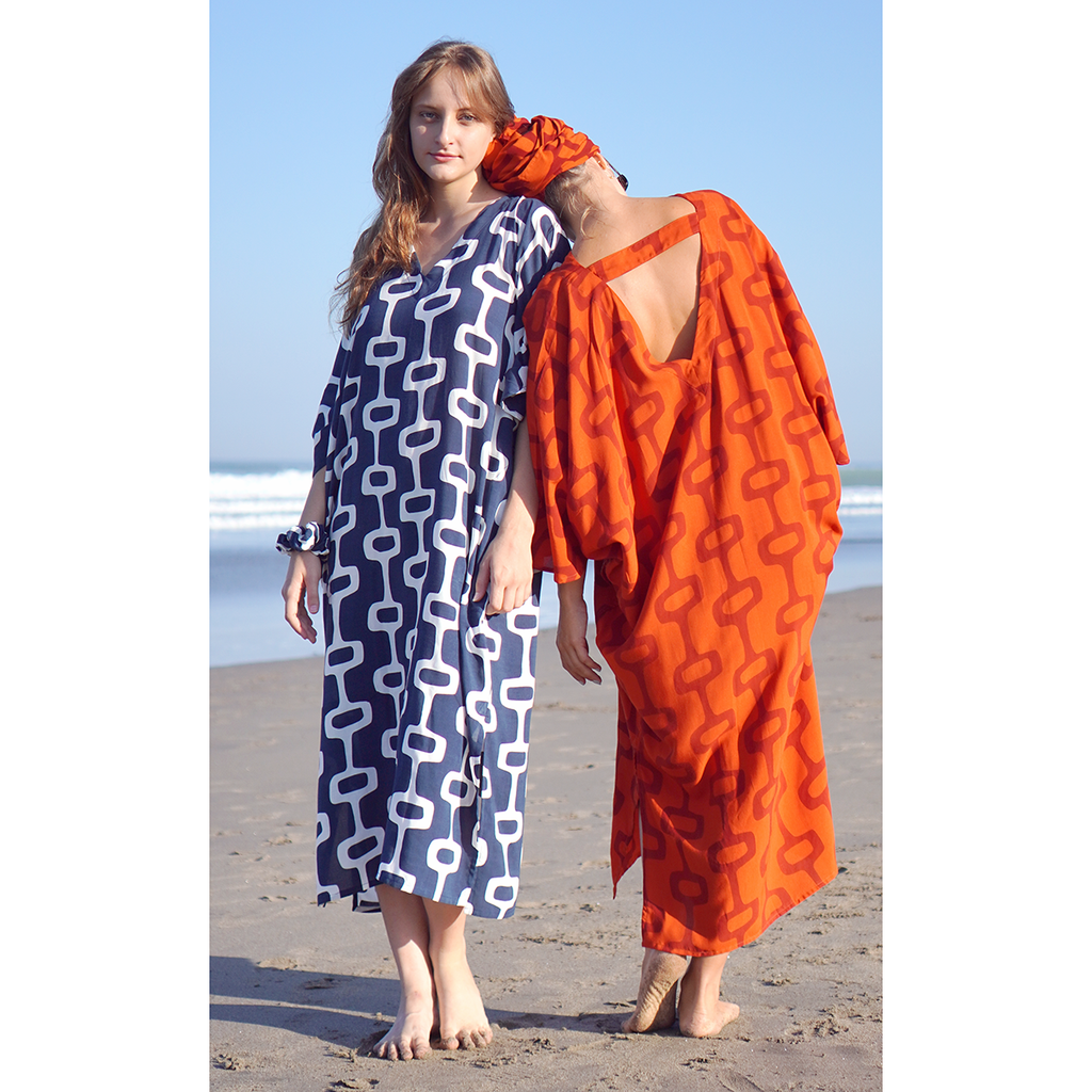 Space Indigo EcoDeluxe Kaftan Dress, 1 size