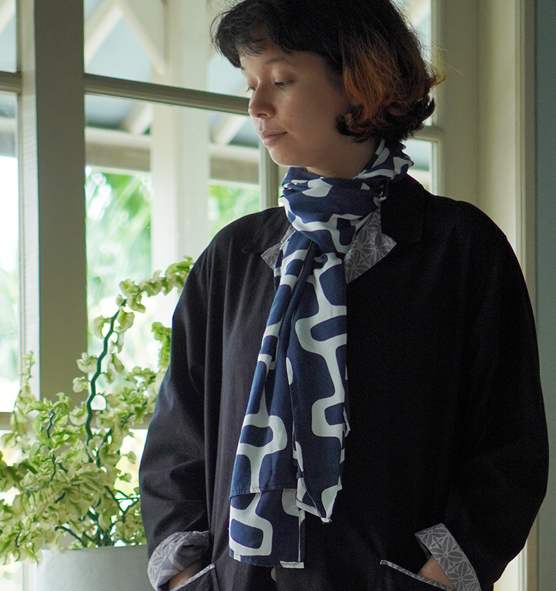 EcoDeluxe Space Indigo Rayon Scarf - SALE CLOTHING & KIDS