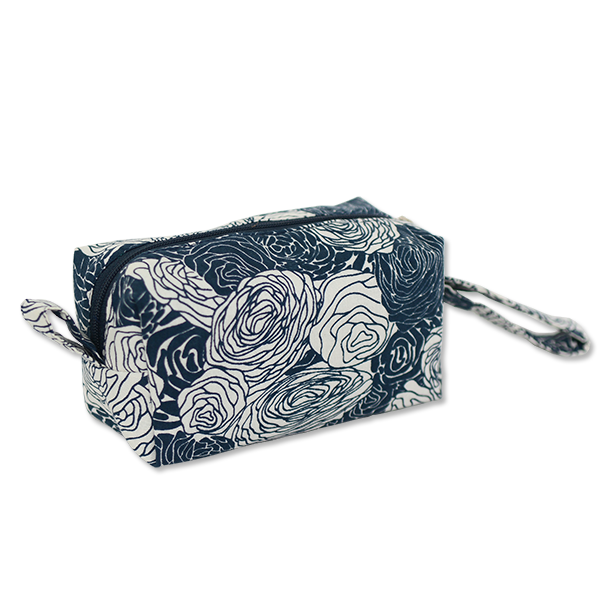 Kotak Kosmetik Indigo Bunga Musim Semi, Kecil