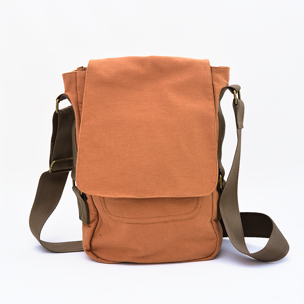 Tas Selempang Katun/Linen Aprikot - OBRAL PAKAIAN & ANAK-ANAK
