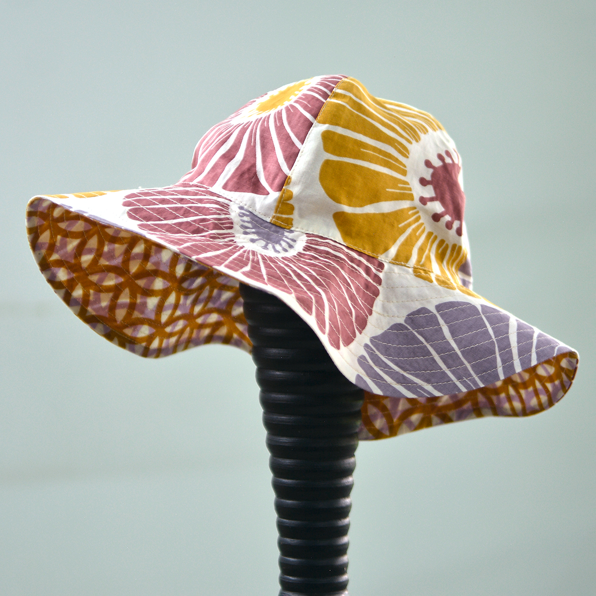 Mulberry Mauve Scrappy Sun Hat, 2 Sizes - SALE CLOTHING & KIDS