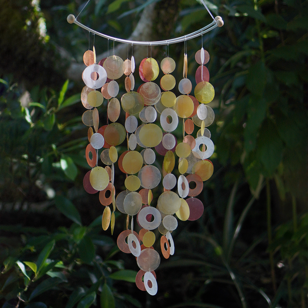 Flame Inverted Arch Capiz Wind Chime