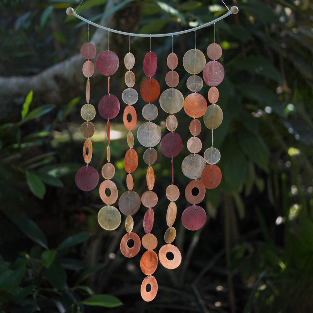Flame Inverted Arch Capiz Wind Chime
