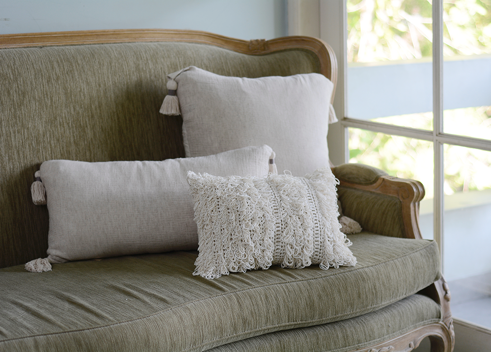 Natural Crinkle Linen Cushion Cover, 50 cm - SALE HOMEWARES