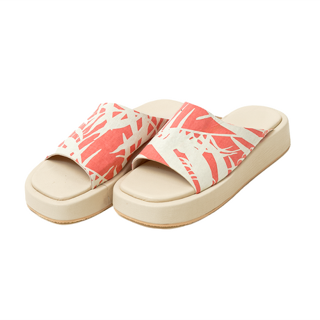 Palm Coral Wedge Slide, 3 sizes