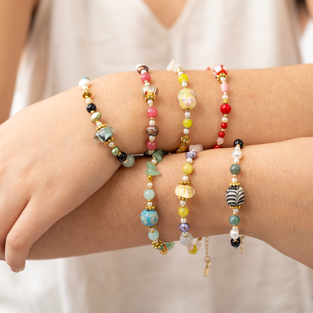 Large Glass Bracelet Assorted Colors – tokobalizen
