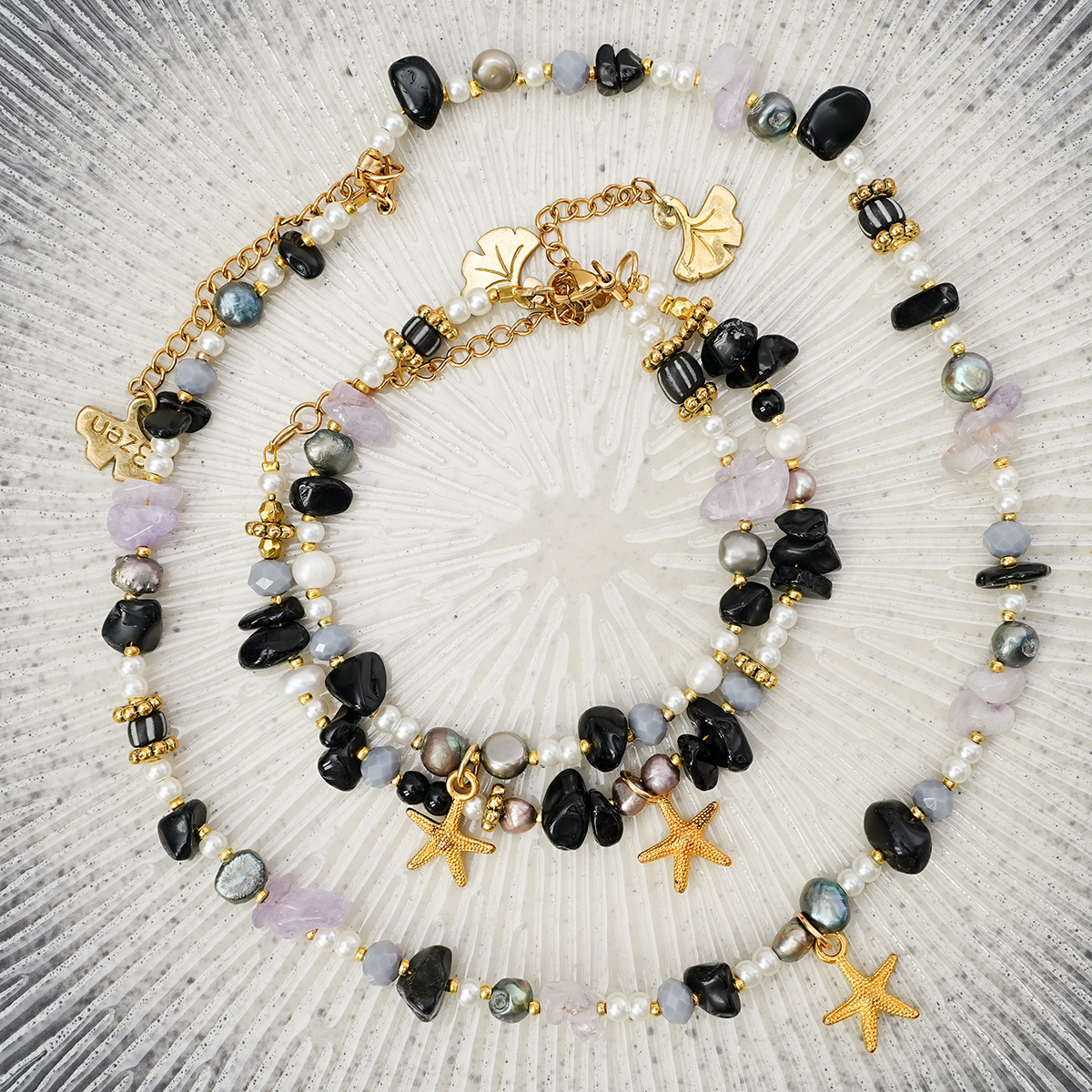 Onyx Starfish Siren Beach Jewelry Collection (2 items sold separately)