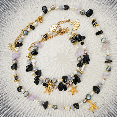 Onyx Starfish Siren Beach Jewelry Collection (2 items sold separately)