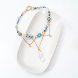 Dove Tiered Crystal Necklace