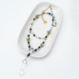 Onyx Tiered Crystal Necklace