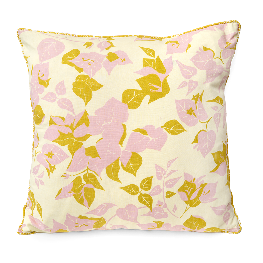 Bougainvillea Chartruese Cushion Cover, 45cm