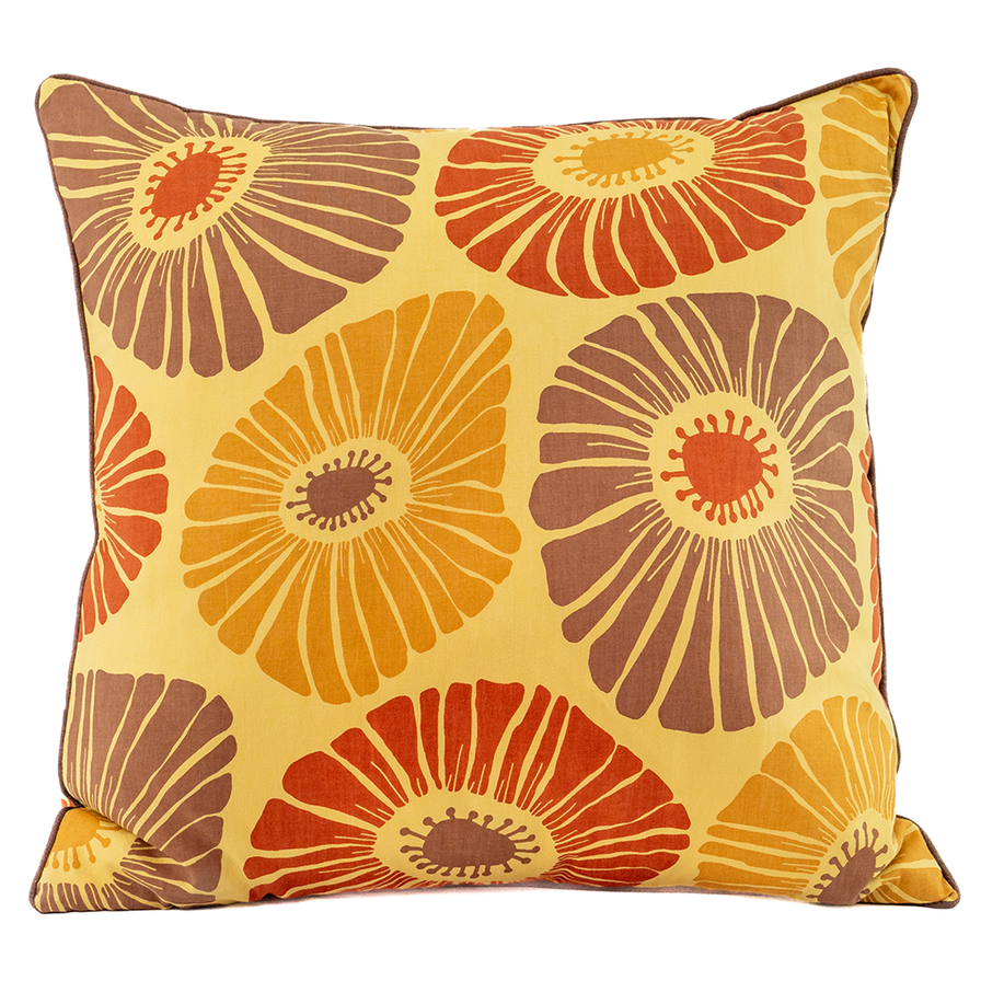 Sarung Bantal Retro Bunga Maple, 45