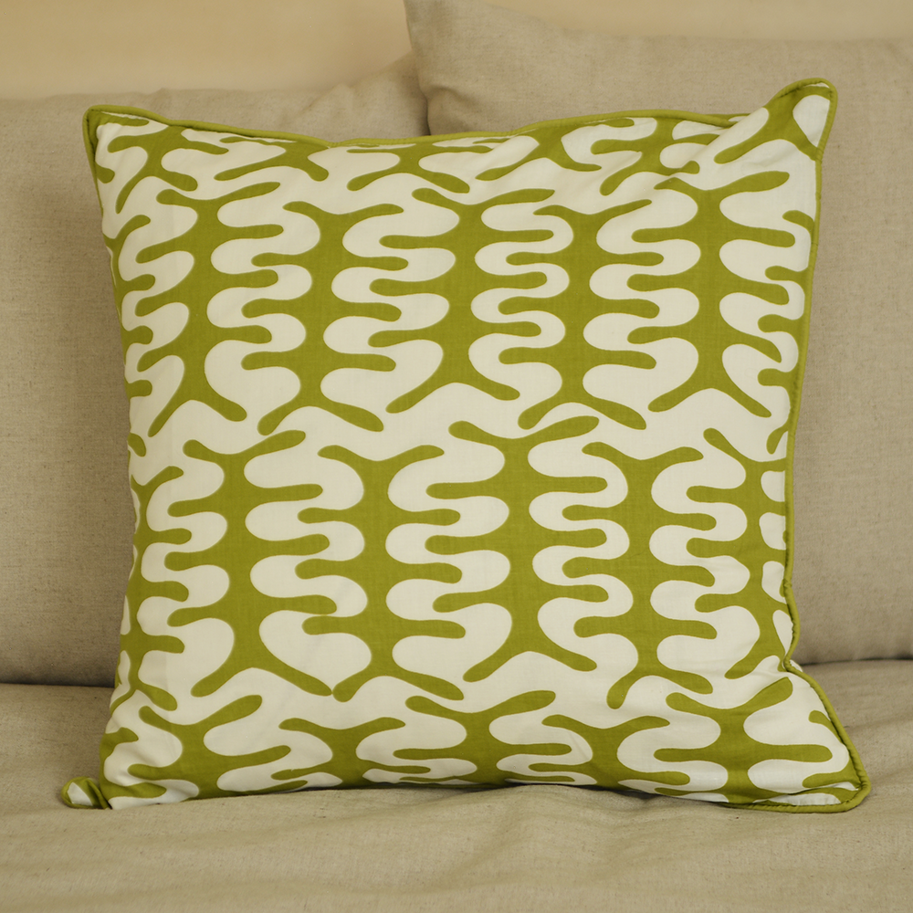 Miro Green Cushion Cover, 45cm