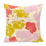 Big Orchid Chartreuse Organic Cushion Cover, 50 cm