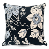 Big Passion Flower Onyx Organic Cushion Cover, 50 cm