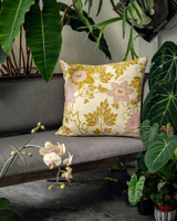 Big Passion Flower Chartreuse Cushion Cover, 65 cm