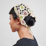 Matcha Latte Crocheted Bandana