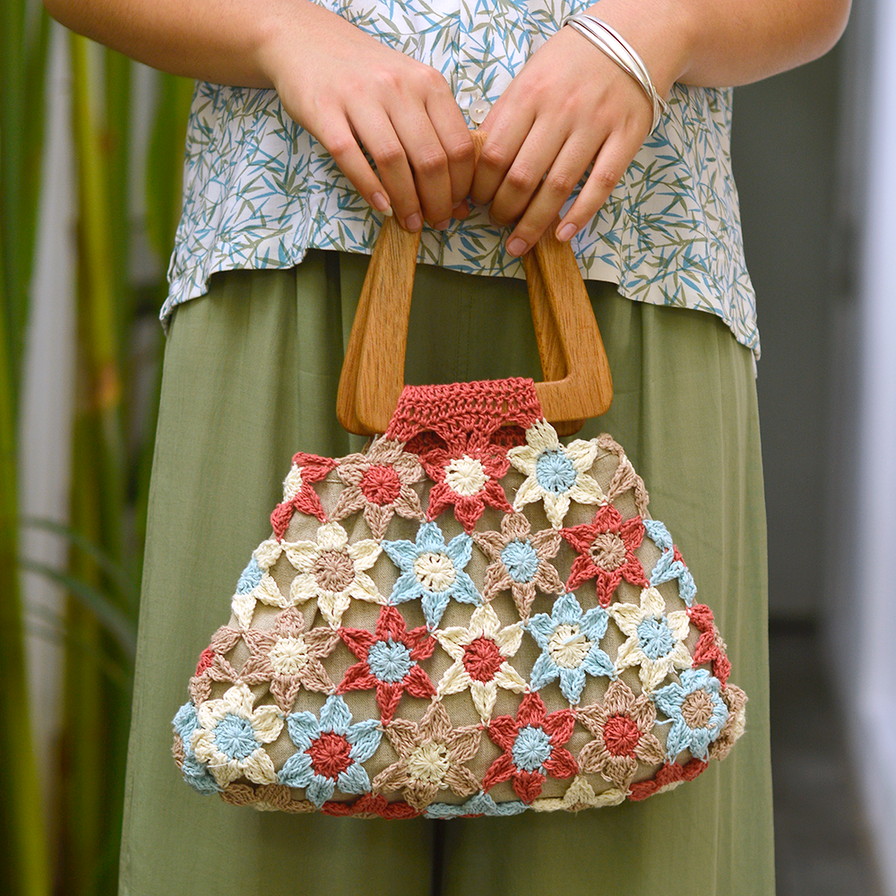 Flower Crocheted Handbag