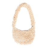 Fluffy Crocheted Handbag Natural