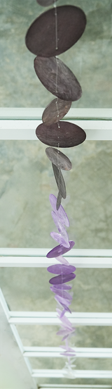 Untaian Capiz Lavender Sienna Ombre