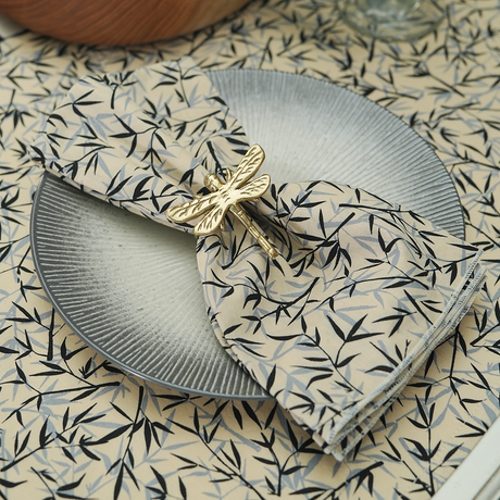 Bamboo Onyx Napkins set of 4