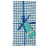 Set 4 Serbet Kotak-kotak Biru