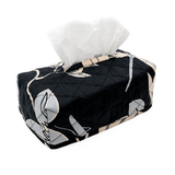 Organic Onyx Passion Flower Tissue Box Cover