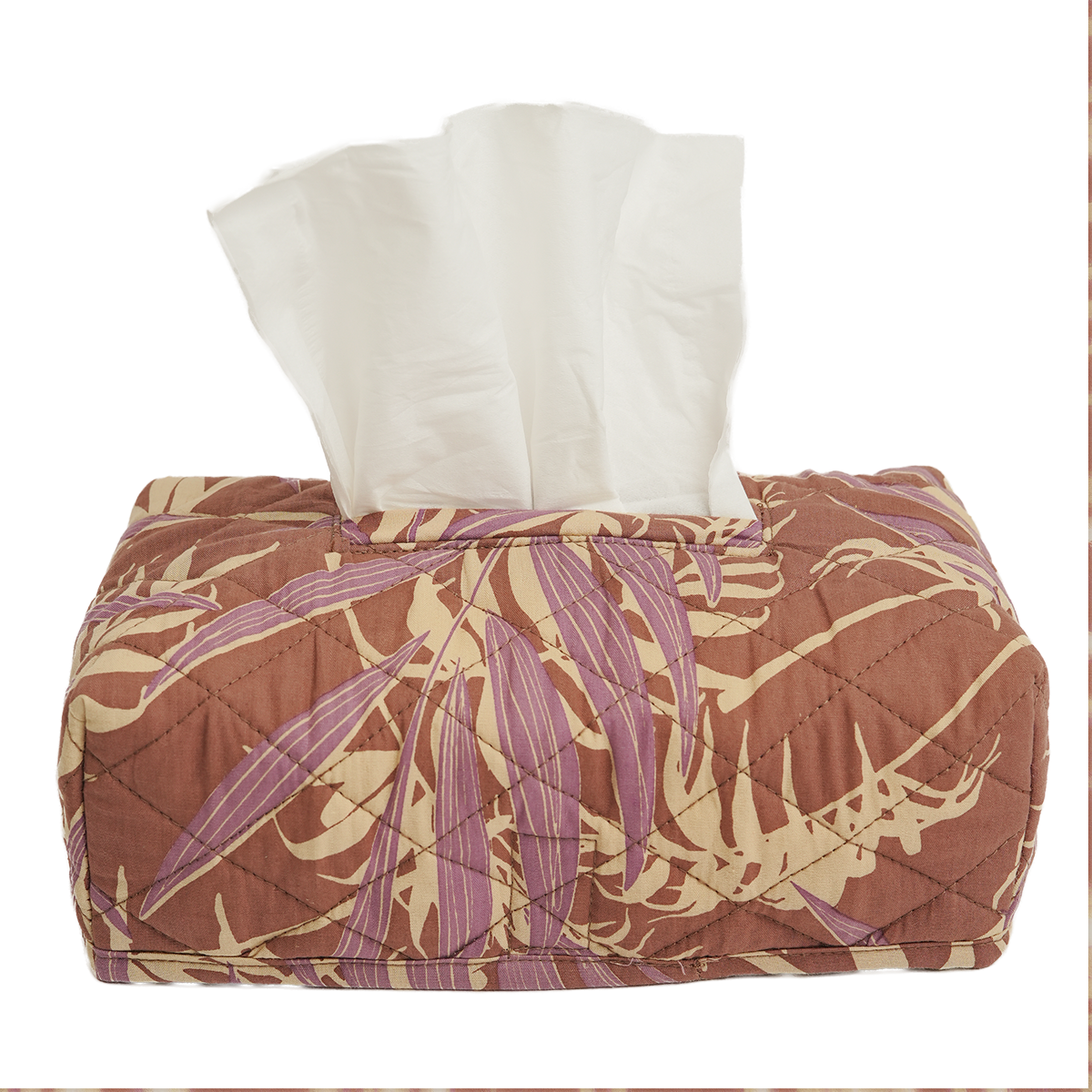 Palm Lavender Sienna Tissue Box Cover