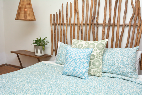 Bamboo Blue Duvet Cover in 2 Sizes