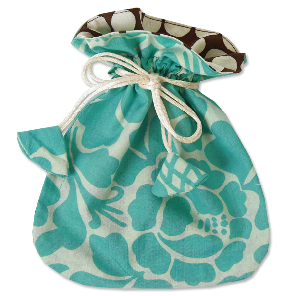 Prada Turquoise Drawstring Bag, Small