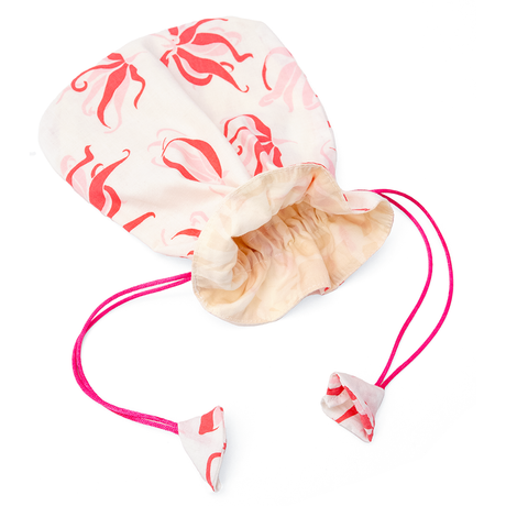 Ylang Ylang Pink Drawstring Bag, Small