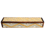 Warm Carved Flower Pencil Box, Small