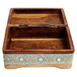 Cool Carved Flower Pencil Box, Large