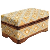 Warm Carved Flower Pencil Box, Large