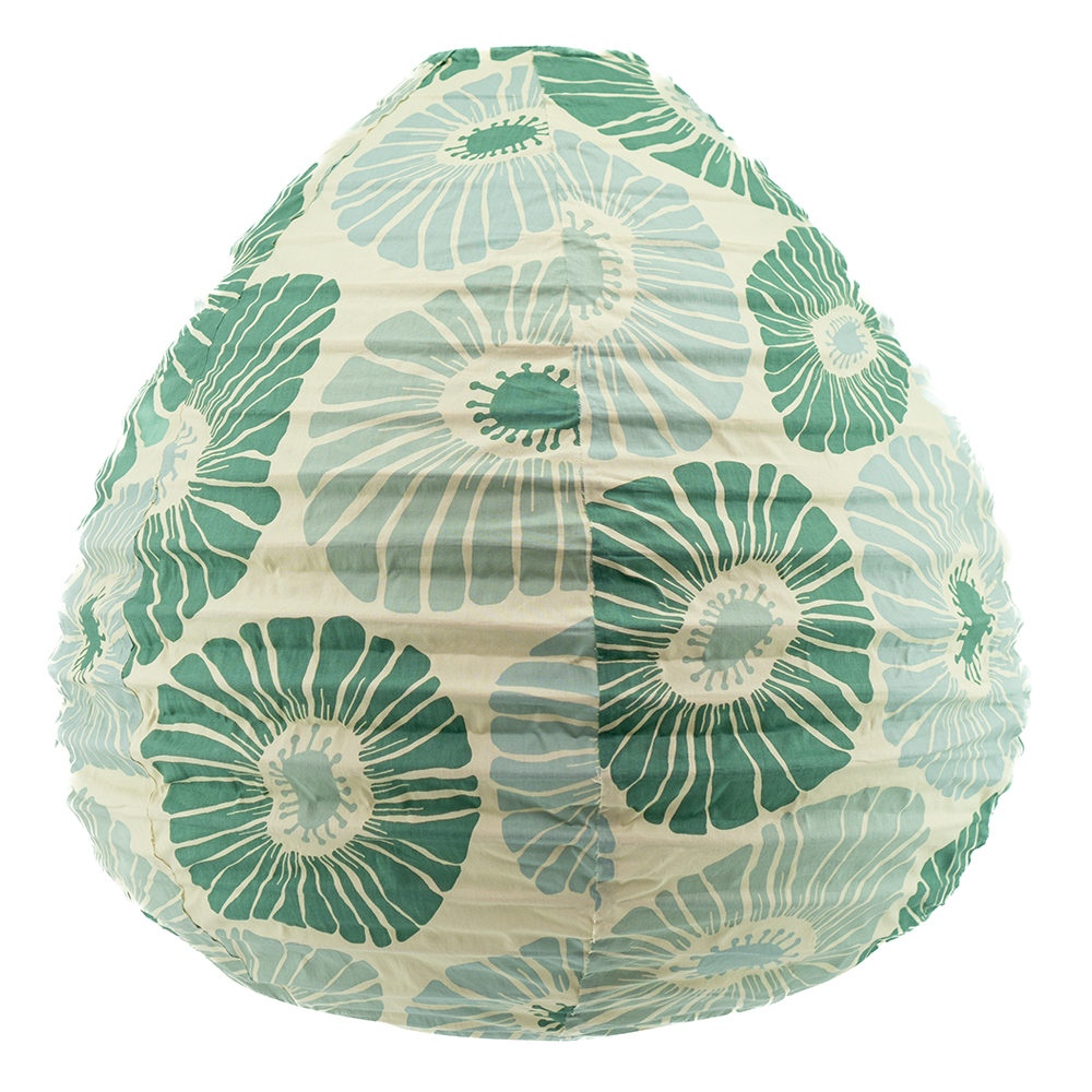 Retro Flowers Moss Bulb Lampshade