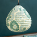 Retro Flowers Moss Bulb Lampshade