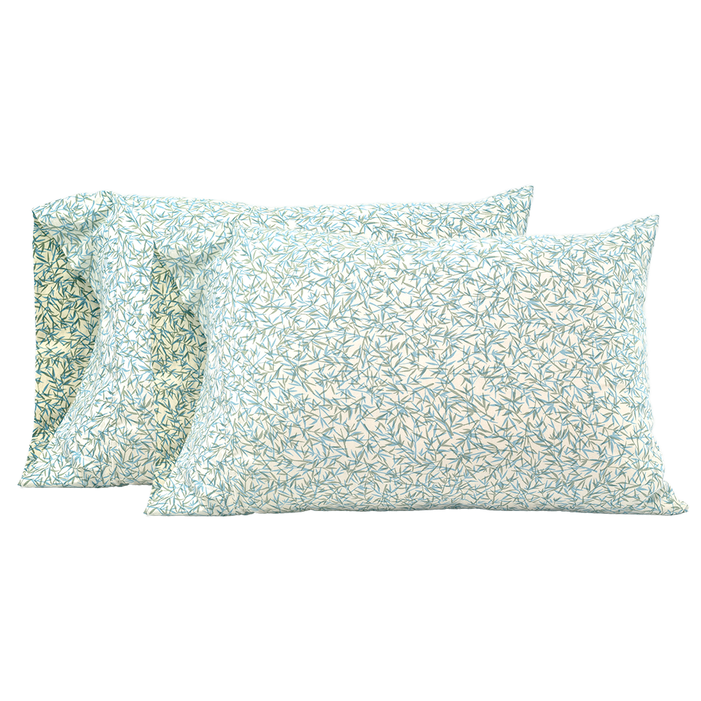 Bamboo Blue Standard Pillow Cases