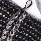 Crochet Bralette Rayon Black, 1 Size - SALE CLOTHING & KIDS