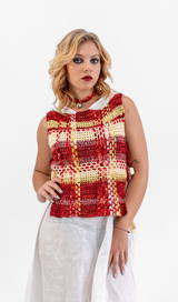 Atasan Swing Leher V Navy - S/M
