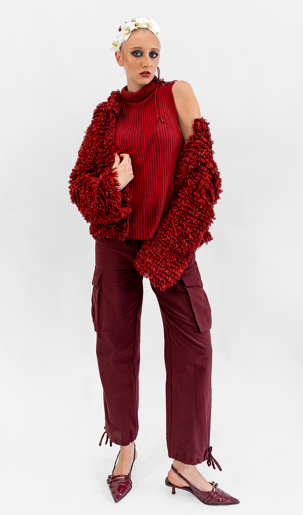 Jaket Fluffy Cherry - Satu Ukuran