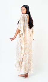 Palm Natural Kaftan Dress, 1 size