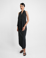 Black Rayon Draped Top, 1 size